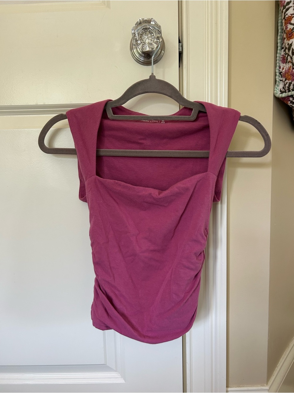 Square Neck Tank - Magenta
